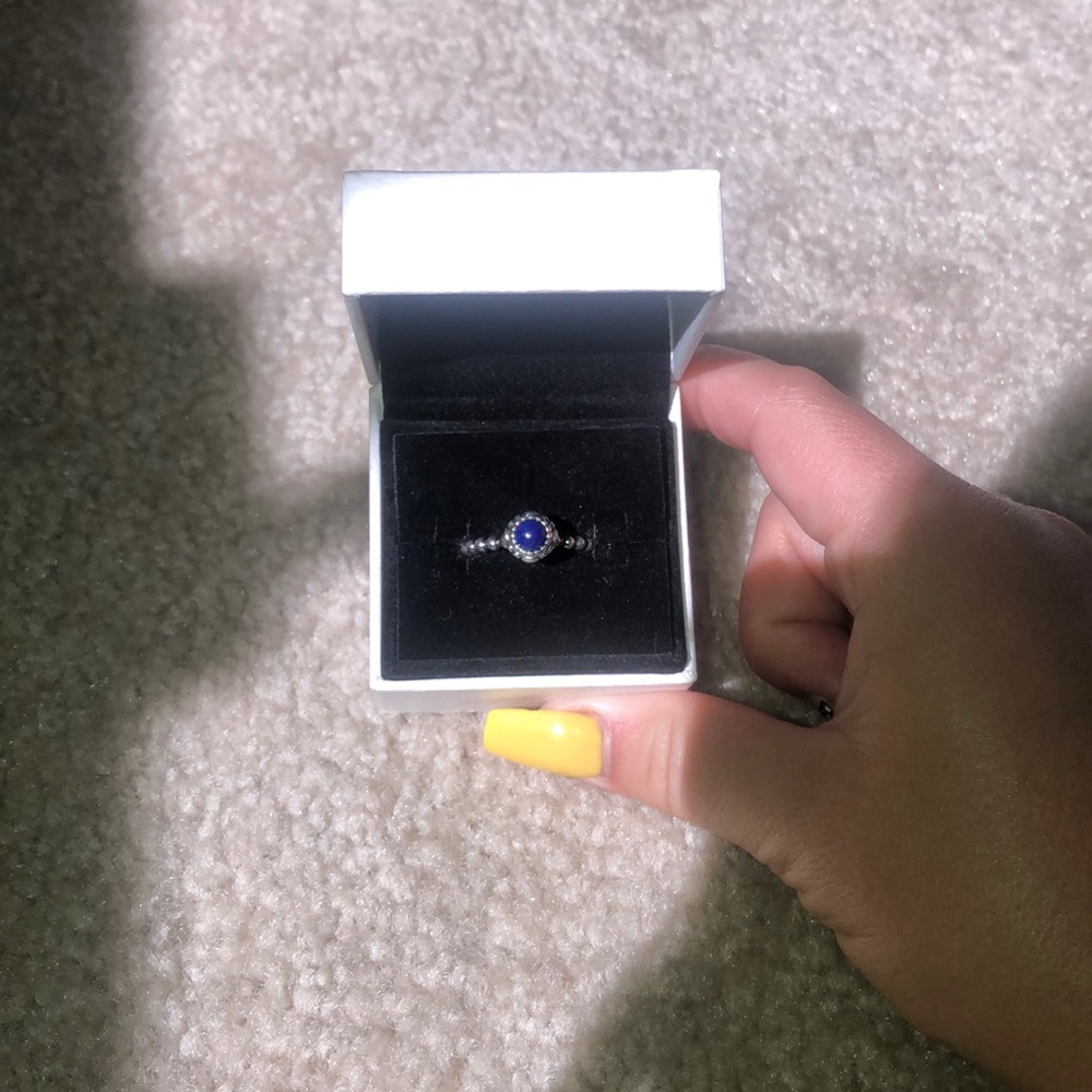 Pandora September Birthday Bloom Ring Size 6/52